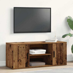 Berkfield Tv Cabinet Old Wood 100X35X40 Cm Engineered Wood - thumbnail 1