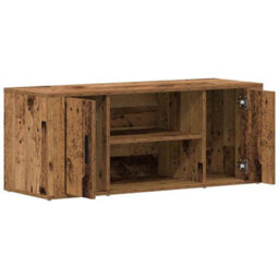 Berkfield Tv Cabinet Old Wood 100X35X40 Cm Engineered Wood - thumbnail 5