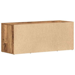 Berkfield Tv Cabinet Old Wood 100X35X40 Cm Engineered Wood - thumbnail 8