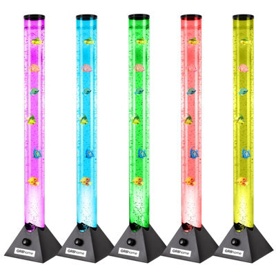 Trendi 90cm LED Bubble Tower Floor Lamp – Colour-Changing Mood Light With Fish Tube