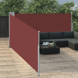 Berkfield Retractable Side Awning Brown 120X1000 Cm - thumbnail 3