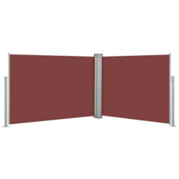 Berkfield Retractable Side Awning Brown 120X1000 Cm - thumbnail 2