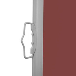 Berkfield Retractable Side Awning Brown 120X1000 Cm - thumbnail 5