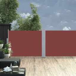 Berkfield Retractable Side Awning Brown 120X1000 Cm
