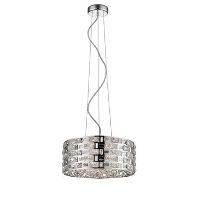 Luminosa Lighting Luminosa Destello Pendant Round 5 Light G9 Polished Chrome/crystal - image 1