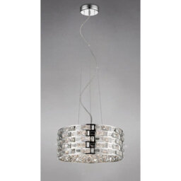 Luminosa Lighting Luminosa Destello Pendant Round 5 Light G9 Polished Chrome/crystal - thumbnail 2