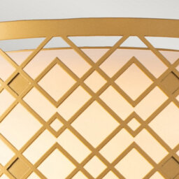 Luminosa Lighting Luminosa Ziggy 2 Light Cylindrical Pendant Ceiling Light, Lacquered Gold - thumbnail 5