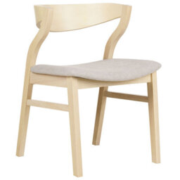 Beliani Set Of 2 Dining Chairs Maroa Wood Beige - thumbnail 5