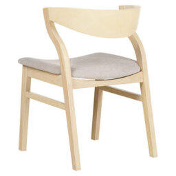 Beliani Set Of 2 Dining Chairs Maroa Wood Beige - thumbnail 7