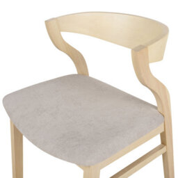 Beliani Set Of 2 Dining Chairs Maroa Wood Beige - thumbnail 8