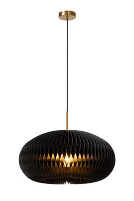 Lucide Armoni Pendant Light Diameter 52Cm 1Xe27 - Black - image 1