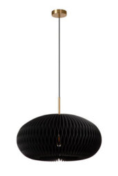Lucide Armoni Pendant Light Diameter 52Cm 1Xe27 - Black - thumbnail 2