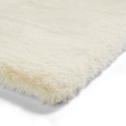 Ivory Shaggy Plain Modern Easy To Clean Rug For Living Room And Bedroom-60Cm X 120Cm - thumbnail 6