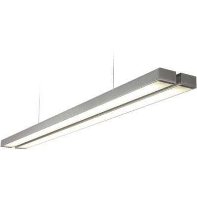 Twin Commercial Led Suspension Light - 1494mm X 156mm - 2 X 26W Cct Led Module - image 1