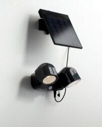 Luminosa Lighting Luminosa Shiva Outdoor Led 2 Light Spotlight With Sensor & Solar Panel Anthracite, Ip54 230Lm 4000K 16X7.2X10.9Cm - thumbnail 2