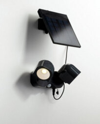 Luminosa Lighting Luminosa Shiva Outdoor Led 2 Light Spotlight With Sensor & Solar Panel Anthracite, Ip54 230Lm 4000K 16X7.2X10.9Cm - thumbnail 4