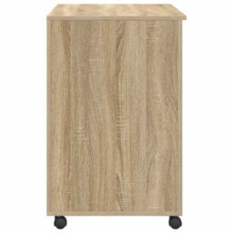 Walplus Desk With Wheels Sonoma Oak 91 X 50 X 77 Cm Engineered Wood - thumbnail 7