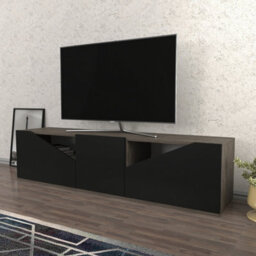Decorotika Carson Tv Stand Tv Unit For Tv's Up To 72 Inch Wenge Anthracite - thumbnail 3