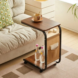 Side Table C Shaped For Sofa Coffee End Tables For Living Room Bedside Table New - thumbnail 4