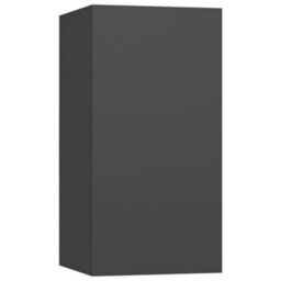 Berkfield Tv Cabinets 2 Pcs Grey 30.5X30X60 Cm Engineered Wood - thumbnail 3