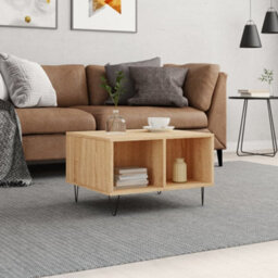 Berkfield Modern Coffee Table Sonoma Oak 60X50X36.5 Cm Engineered Wood - thumbnail 2