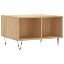 Berkfield Modern Coffee Table Sonoma Oak 60X50X36.5 Cm Engineered Wood - thumbnail 1