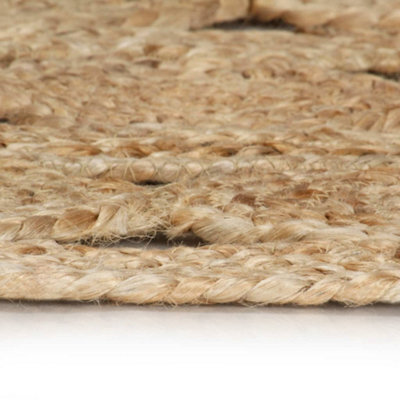 Berkfield Durable Handmade Rug Braided Jute 210 Cm - image 1