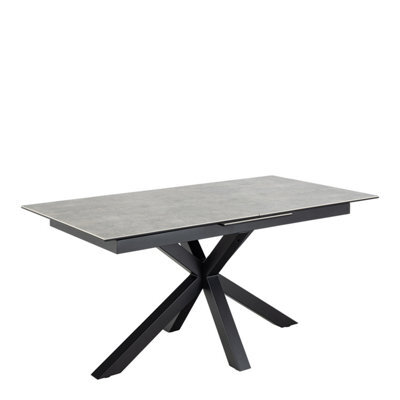Furniture To Go Heaven Extendable Dining Table With Ceramic Grey Top (L) 210Cm Seats Up To 6 - image 1