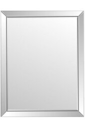 Mirroroutlet Horsley All Glass Modern Large Wall Mirror 137 X 107 Cm - thumbnail 6