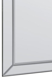 Mirroroutlet Horsley All Glass Modern Large Wall Mirror 137 X 107 Cm - thumbnail 4