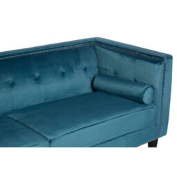 Orsina Velvet Uphoplstered 3 Seat Blue Velvet Sofa, Durable Three Seater Sofa, Versatile Button Tufted Sofa - thumbnail 7