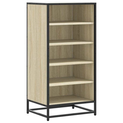 Berkfield Elegant Shoe Rack Sonoma Oak 48X38X97.5 Cm Engineered Wood