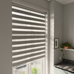 GoodHome Brize Corded Mottled White Day & Night Roller Blind (W)180Cm (L)180Cm - thumbnail 1