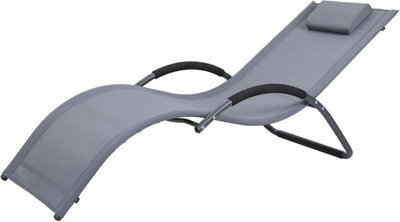 Jarder Nessa Lightweight Grey Sun Lounger - image 1