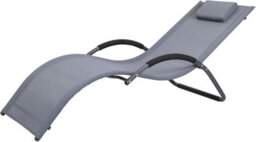 Jarder Nessa Lightweight Grey Sun Lounger - thumbnail 1
