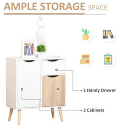 Wyld Haus Roke Levi Natural Brown Sideboard - 1 Drawer And 2 Doors, 60W X 30D X 72H Cm - thumbnail 5