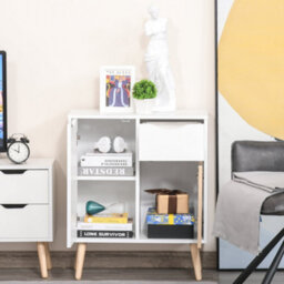 Wyld Haus Roke Levi Natural Brown Sideboard - 1 Drawer And 2 Doors, 60W X 30D X 72H Cm - thumbnail 7