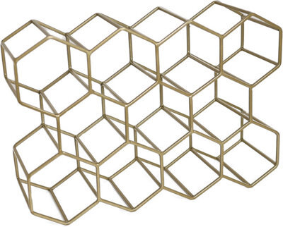 Divchi Wine Rack Bottle Holder No Need Assembly Modern Metal Wire Wine Storage For Countertop Table Top Coffee Bar Kitchen - image 1