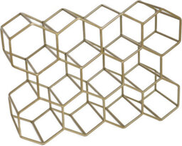 Divchi Wine Rack Bottle Holder No Need Assembly Modern Metal Wire Wine Storage For Countertop Table Top Coffee Bar Kitchen