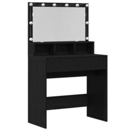 Walplus Dressing Table Black Oak 80 X 41 X 134.5 Cm Engineered Wood - thumbnail 2