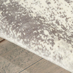 Grey Luxurious Modern  Abstract Viscose Wool Rug For Living Room, Bedroom - 168Cm X 244Cm - thumbnail 6
