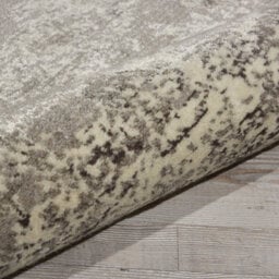 Grey Luxurious Modern  Abstract Viscose Wool Rug For Living Room, Bedroom - 168Cm X 244Cm - thumbnail 8