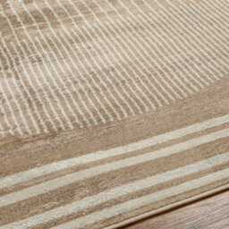 Livabliss Floransa-Geometric Grey Ivory Brown Modern Living Dining Bedroom Rug 80 X 220 Cm Easy Care, Non Shedding - thumbnail 3
