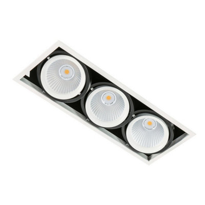 Luminosa Lighting Luminosa Modern Technical Led Recessed Ceiling White, Black, Cool White 4000K 4200Lm - image 1