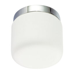 Happy Homewares Modern Bathroom Led Ceiling Light In Polished Chrome With Glass Shade - thumbnail 6