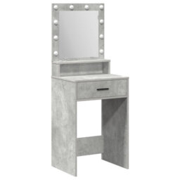 Walplus Dressing Table With Led Lights - Concrete Grey, 50 X 41 X 135 Cm - thumbnail 2
