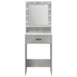 Walplus Dressing Table With Led Lights - Concrete Grey, 50 X 41 X 135 Cm - thumbnail 5