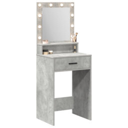 Walplus Dressing Table With Led Lights - Concrete Grey, 50 X 41 X 135 Cm - thumbnail 3