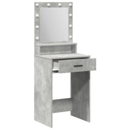 Walplus Dressing Table With Led Lights - Concrete Grey, 50 X 41 X 135 Cm - thumbnail 4