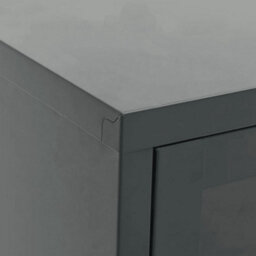 Berkfield Tv Cabinet Anthracite 105X35X52 Cm Steel And Glass - thumbnail 8